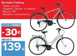 Carrefour Market Bicicletta Trekking offerta