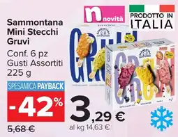 Carrefour Market Sammontana Mini Stecchi Gruvi offerta