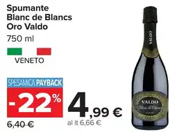 Carrefour Market Spumante Blanc de Blancs Oro Valdo offerta