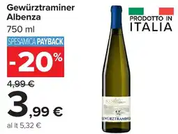 Carrefour Market Gewürztraminer Albenza offerta