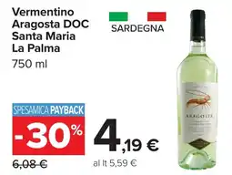 Carrefour Market Vermentino Aragosta DOC offerta