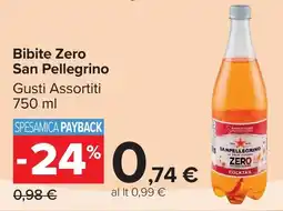 Carrefour Market Bibite Zero San Pellegrino offerta