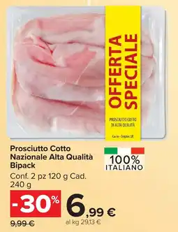 Carrefour Market Prosciutto Cotto Nazionale Alta Qualità offerta