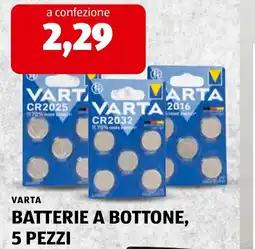 ALDI Varta batterie a bottone offerta