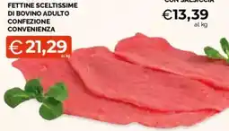 Mercatò Extra Fettine sceltissime di bovino adulto offerta