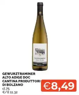 Mercatò Gewurztraminer Cantina Produttori di Bolzano offerta
