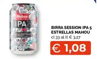 Birra Session IPA 5 Estrellas Mahou