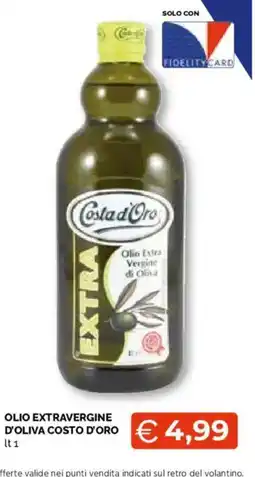 Mercatò Extra Olio extravergine d'oliva Costo d'Oro offerta