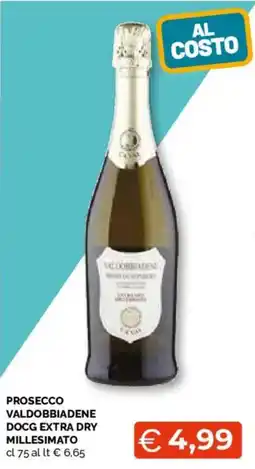 Mercatò Extra Prosecco Valdobbiadene DOCG Extra Dry Millesimato offerta