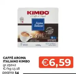 Mercatò Caffè Aroma Italiano Kimbo offerta