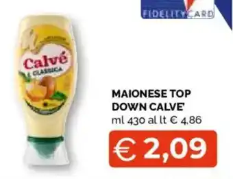 Mercatò Extra Maionese top down Calvé offerta