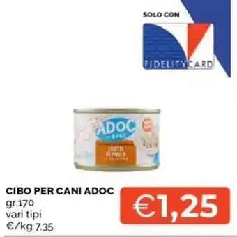 Mercatò CIBO PER CANI ADOC offerta