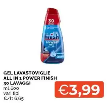 Mercatò GEL LAVASTOVIGLIE ALL IN 1 POWER FINISH offerta