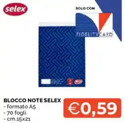 Mercatò Blocco note Selex offerta