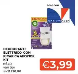 Mercatò DEODORANTE ELETTRICO CON RICARICA AIRWICK KIT offerta