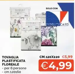 Mercatò Tovaglia plastificata floreale offerta