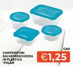 Mercatò CONTENITORI SALVAFRESCHEZZA IN PLASTICA 'POLAR' offerta