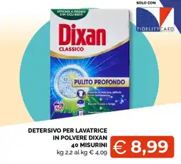 Mercatò Extra Detersivo per lavatrice in polvere Dixan offerta