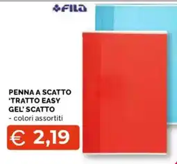 Mercatò Extra FILA PENNA A SCATTO 'TRATTO EASY GEL' SCATTO offerta