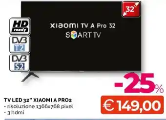 Tv led 32" xiaomi a pro2