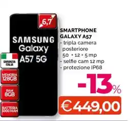 Mercatò Big Samsung smartphone galaxy A57 offerta