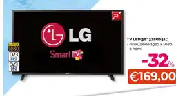 Mercatò Big LG TV LED 32" 32LQ631C offerta