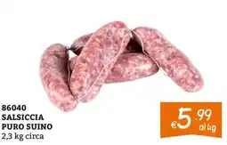 Zona SALSICCIA PURO SUINO offerta