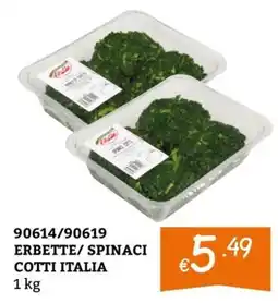 Zona ERBETTE/ SPINACI COTTI ITALIA offerta