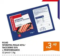 Zona WURSTEL POLLO E TACCHINO + PERFORMANCE offerta