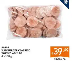 Zona HAMBURGER CLASSICO BOVINO ADULTO offerta