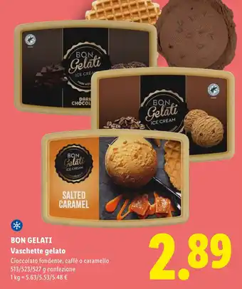 Lidl BON GELATI Vaschette gelato offerta