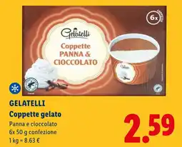 Lidl GELATELLI Coppette gelato offerta