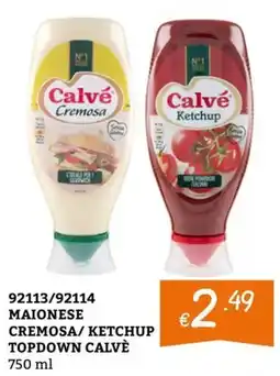 Zona Maionese Cremosa/ Ketchup Topdown Calvé offerta