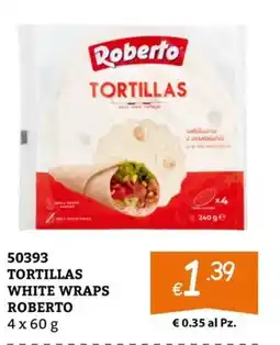 Zona TORTILLAS WHITE WRAPS ROBERTO offerta