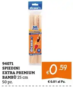 Zona dicasa SPIEDINI EXTRA PREMIUM BAMBÙ offerta