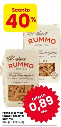 Despar Pasta di semola formati assortiti Rummo offerta