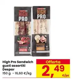 Despar High Pro Sandwich offerta