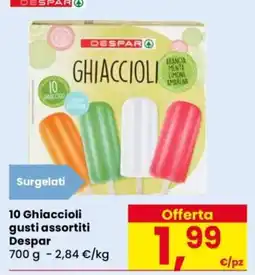 Despar Ghiaccioli Despar offerta