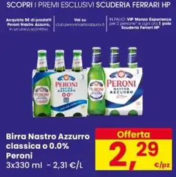 Despar Birra Nastro Azzurro Peroni offerta