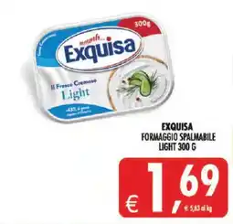 Deco Iperstore Exquisa Formaggio Spalmabile Light offerta