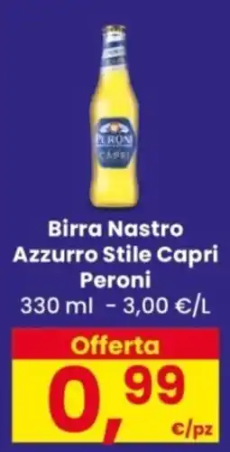 Despar Birra Nastro Azzurro Stile Capri Peroni offerta