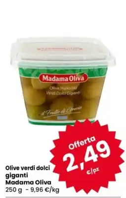 Eurospar Olive verdi dolci giganti Madama Oliva offerta
