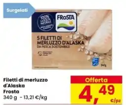 Eurospar Filetti di merluzzo d'Alaska Frosta offerta