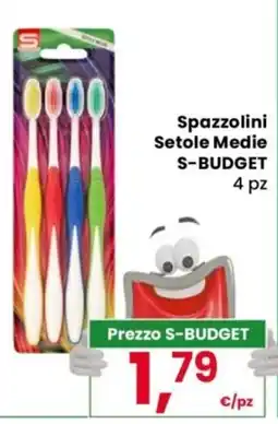 Despar Spazzolini Setole Medie S-BUDGET offerta