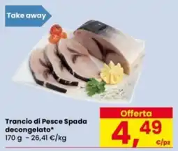 Eurospar Trancio di Pesce Spada offerta