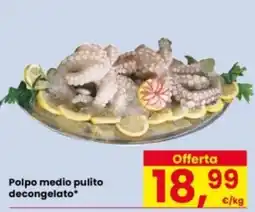 Eurospar Polpo medio pulito decongelato* offerta