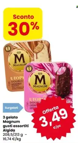 Eurospar 3 gelato Magnum gusti assortiti offerta