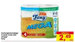 Despar Carta Igienica Mega Foxy offerta