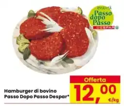 Eurospar Hamburger di bovino Passo Dopo Passo Despar offerta
