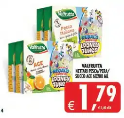 Deco Iperstore Valfrutta Nettari Pesca/Pera/Succo Ace offerta